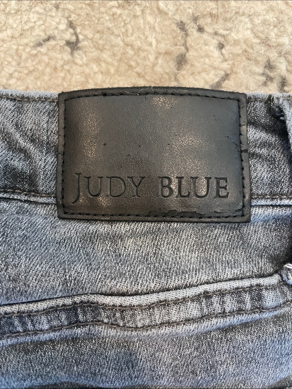 Judy Blue High-Rise Button-Fly Skinny Jeans - Charcoal Gray - Picture 8 of 14